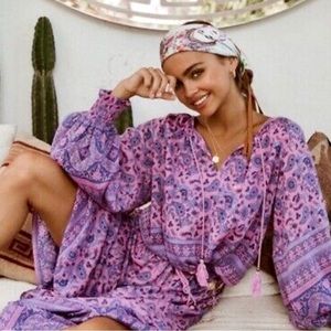 Spell and Gypsy Journey Blouse in Mulberry Rare Size L in this color - NWT